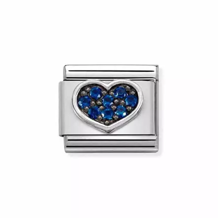 Nomination Classic Silvershine Zirkonia Blue Heart - Muotikorut - 33032308 - 1