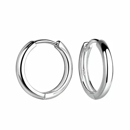 Hopeiset korvarenkaat 3 x 16 mm - Hopeakorut - HME1048 - 1