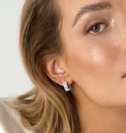 Mockberg Midnight Hoops Medium -korvakorut MO528 - Teräskorut - MO528 - 2