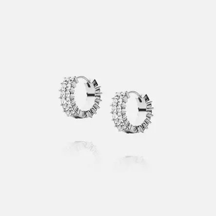 Mockberg Midnight Hoops Medium -korvakorut MO528 - Teräskorut - MO528 - 1