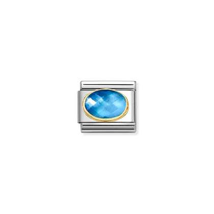 Nomination Classic Ovaali kivi light blue blue - Muotikorut - 030612038 - 1
