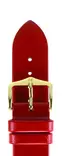 Hirsch Diamond Calf nahkaranneke punainen L 18 mm - Kellon rannekkeet - 14120220-1-18 - 1