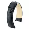 Hirsch Duke Nahkaranneke Musta L - Kellon rannekkeet - 01028050-2-18 - 1