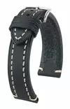 Hirsch Liberty nahkaranneke musta L - Kellon rannekkeet - 10900250-2-18 - 1