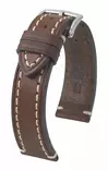 Hirsch Liberty nahkaranneke ruskea L 18 mm - Kellon rannekkeet - 10900210-2-18 - 1