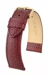 Hirsch Rainbow nahkaranneke burgundinpunainen M 18 mm - Kellon rannekkeet - 12302660-1-18 - 1