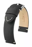 Hirsch Ranger nahkaranneke musta L 18 mm - Kellon rannekkeet - 05402050-2-18 - 1