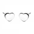 Hopeiset sydänkorvakorut - Hopeakorut - HME568 - 1