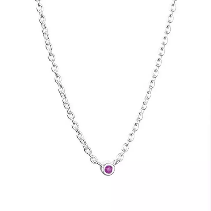 Efva Attling Micro Blink Pink Sapphire riipus 10-100-01898 - Hopeakorut - 10-100-01898 - 1