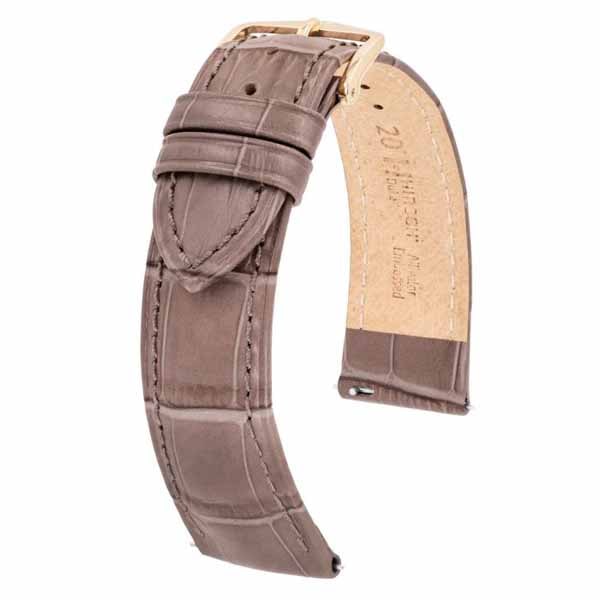 Hirsch Duke nahkaranneke taupe L - Kellon rannekkeet - 01028037-1-18 - 1