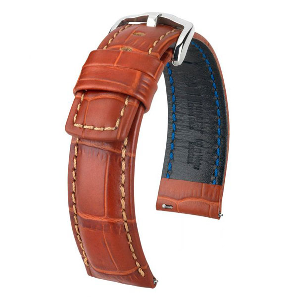 Hirsch Grand Duke nahkaranneke ruskea L - Kellon rannekkeet - 02528070-18 - 1