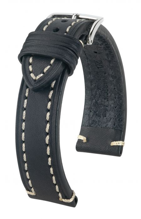 Hirsch Liberty nahkaranneke musta L - Kellon rannekkeet - 10900250-2-18 - 1