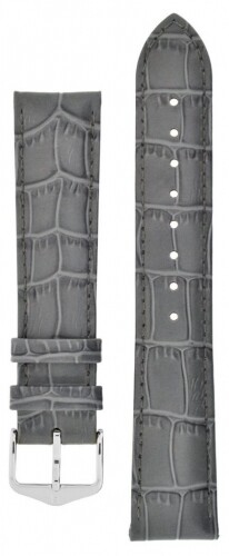 Hirsch Lousianalook nahkaranneke harmaa L - Kellon rannekkeet - 03427030-2-18 - 1