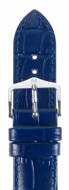 Hirsch Lousianalook nahkaranneke sininen L - Kellon rannekkeet - 03427080-2-18 - 1