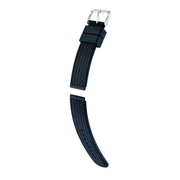 Hirsch Racing kellonranneke musta L 18 mm - Kellon rannekkeet - 40238850-2-18 - 1
