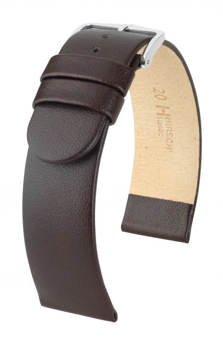 Hirsch Scandic nahkaranneke ruskea L - Kellon rannekkeet - 17872010-2-18 - 1