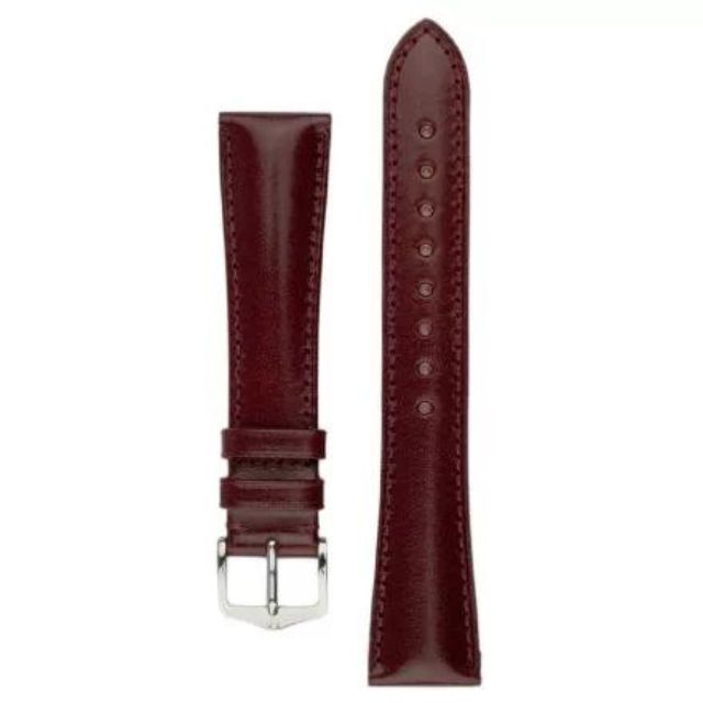 Hirsch Siena nahkaranneke ruskea L 18 mm - Nahkarannekkeet - 04202060-2-18 - 1