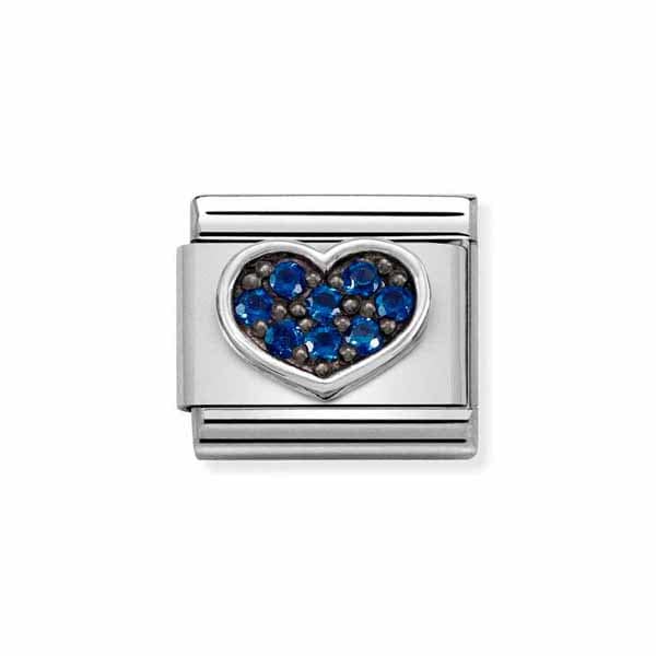 Nomination Classic Silvershine Zirkonia Blue Heart - Muotikorut - 33032308 - 1