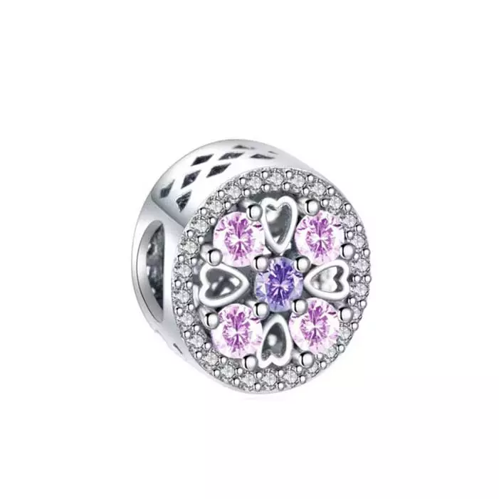 Charmiella hopeahela sydämet ja pastellisävyt - Hopeakorut - PA-008 - 1