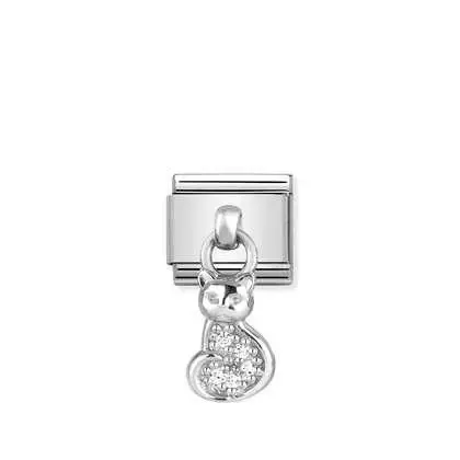 Nomination Classic Silvershine Charm kissa - Muotikorut - 33180018 - 1