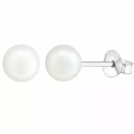 Hopeiset helmikorvakorut 6 mm - Hopeakorut - HME289 - 1