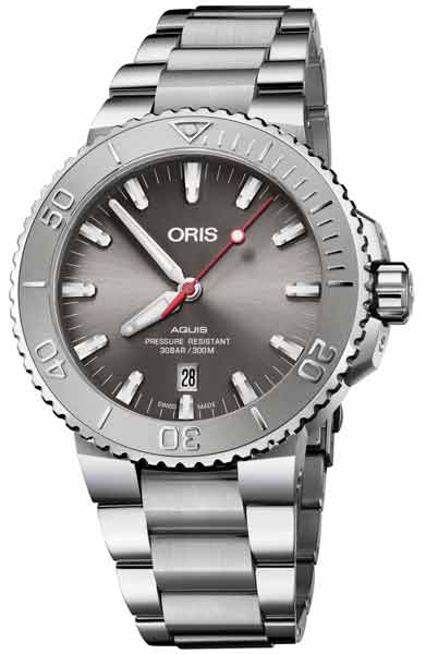 Oris Aquis Date Relief 01 733 7730 4153-07 8 24 05PEB - Oris miesten rannekellot - 7612611032009 - 1
