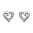 Hopeakorvakorut sydän zirkonit - Hopeakorut - HME379 - 1