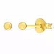 Hopeiset pallokorvakorut 2,5 mm kultadublee - Hopeakorut - HME259 - 1