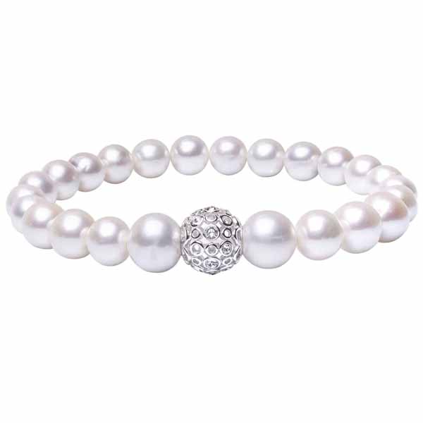 Gaura Pearls Bella helmirannekoru - Hopeakorut - MD183R-19 - 1