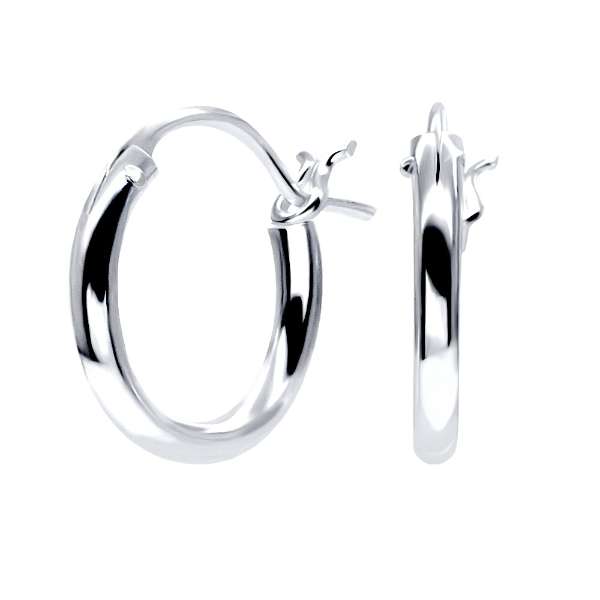 Hopeiset korvarenkaat 10 mm - Hopeakorut - HME469 - 1