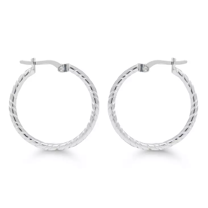 Korvarenkaat, hopea 25 mm SX-E0459 - Hopeakorut - SX-E0459 - 1