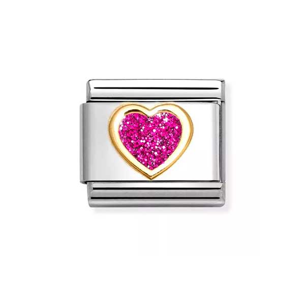Nomination Classic Fuksia Sydän - Muotikorut - 03022009 - 1