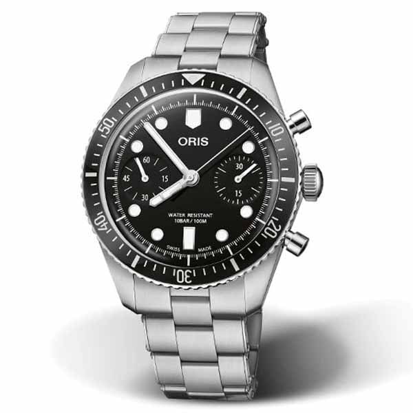 Oris Divers Sixty-Five Chronograph 01-771-7791-4054-07 8-20-18 - Oris miesten rannekellot - 7612611035789 - 1