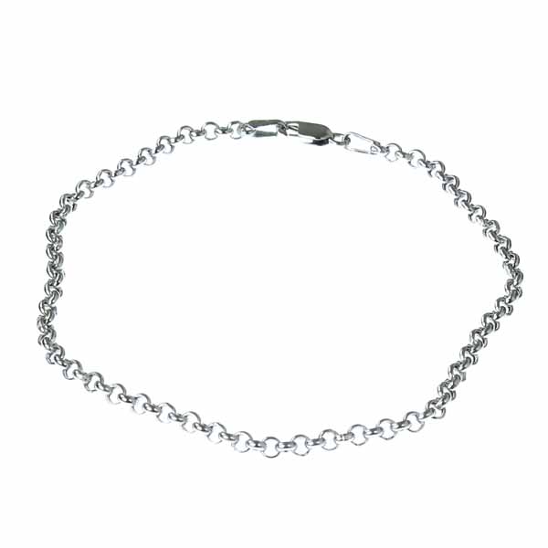 Valkokultainen ranneketju papu 19 cm - Kultakorut - SK-rk-18k-vk-19 - 1