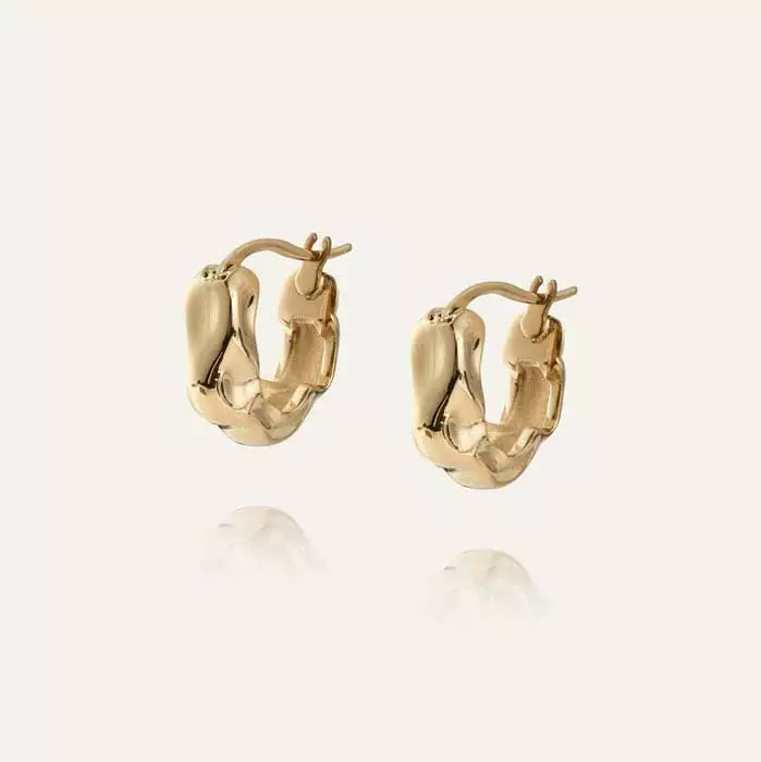 Mockberg Wavy Bolded Small Hoops - Teräskorut - MB0169 - 1