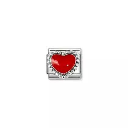 Nomination Classic Silvershine Punainen Sydän - Muotikorut - 33020439 - 1