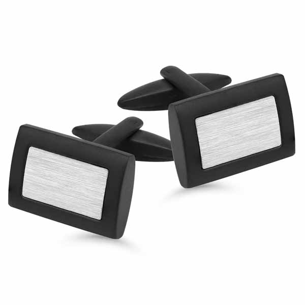 Mustat kalvosinnapit teräs SSC-153B - Teräskorut - SSC-153B - 1