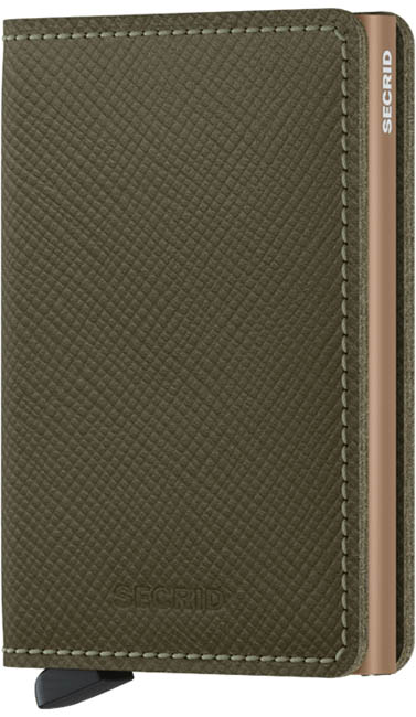 Secrid Slimwallet Saffiano Olive - Lompakot ja korttikotelot - SSA-Olive - 1