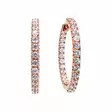 Marmara Sterling Infinity ruusukullatut korvarenkaat KR759G - Hopeakorut - KR759G - 1