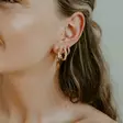 Marmara Sterling Infinity ruusukullatut korvarenkaat KR759G - Hopeakorut - KR759G - 4
