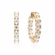 Marmara Sterling kullatut korvarenkaat zirkoneilla KR774YG - Hopeakorut - KR774YG - 1