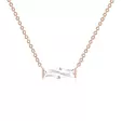 Marmara Sterling ruusukullattu hopeakaulakoru - Hopeakorut - KE790CRG - 1