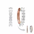 Marmara Sterling ruusukullatut kaksipuoliset korvarenkaat KR760RG - Hopeakorut - KR760RG - 1