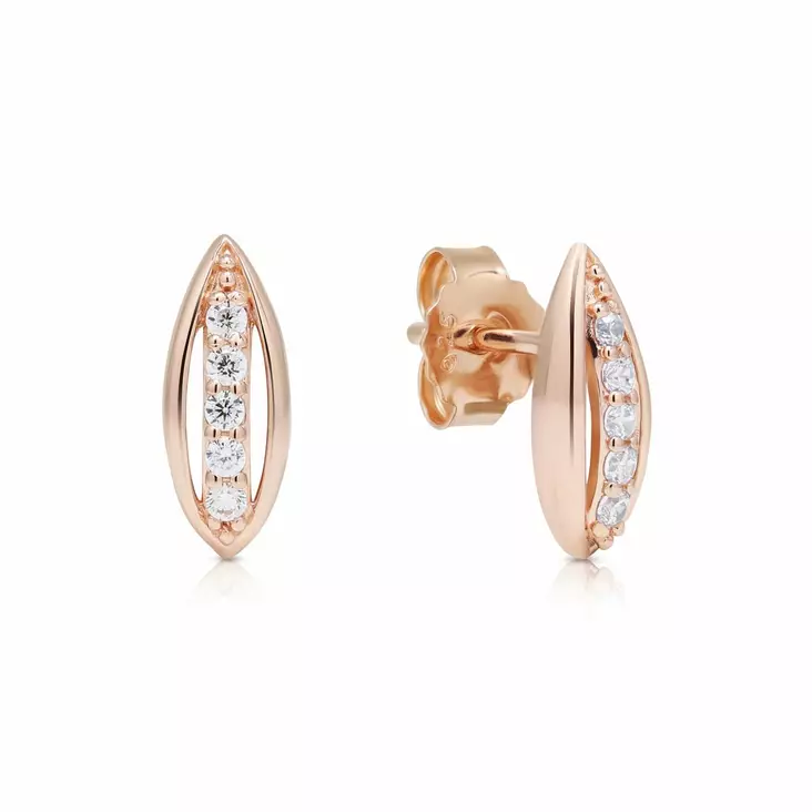 Beat of Love Tähkä Rose Gold Zirkonia Korvakorut BOL-E2663ZRG - Hopeakorut - BOL-E2663ZRG - 1