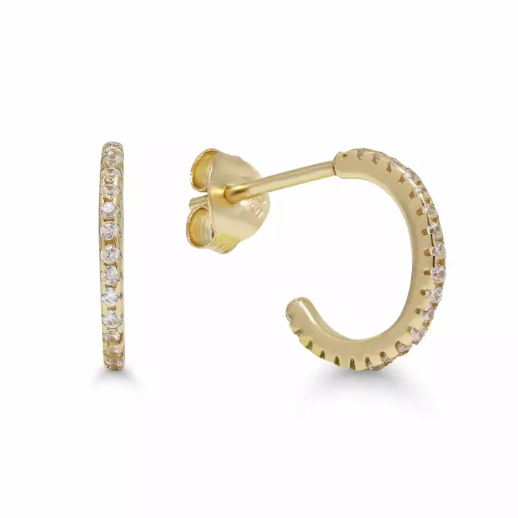 Korutuote Kullatut Zirkoniarenkaat E-11316ZG - Hopeakorut - E-11316ZG - 1