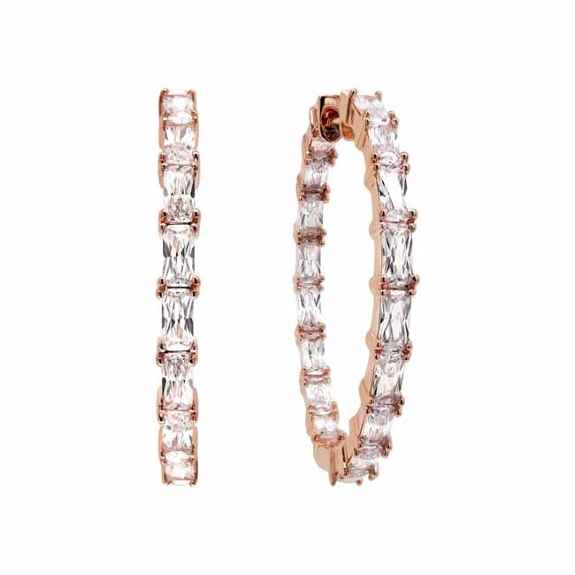 Marmara Sterling Infinity ruusukullatut hopeakorvakorut - Hopeakorut - KR758G - 1