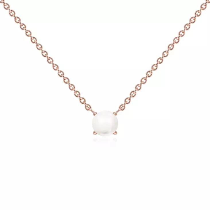 Marmara Sterling ruusukullattu helmiriipus - Hopeakorut - KE817WG - 1