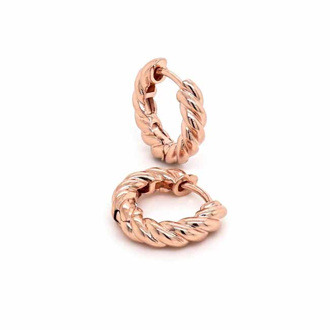 Marmara Sterling ruusukullatut hopeakorvakorut - Hopeakorut - KR781G - 1