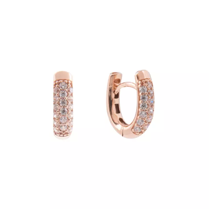 Marmara Sterling ruusukullatut hopeakorvarenkaat - Hopeakorut - KR660NG - 1