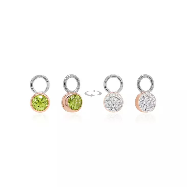 Marmara Sterling ruusukullatut käännettävät hopeakorvakoruhelat - Hopeakorut - KR798PGRG - 1